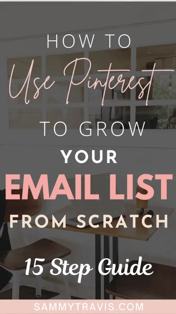 how to use pinterest for email marketing, how to use pinterest to grow your email list