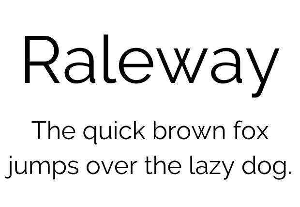 Raleway Canva font, Canva sans serif font