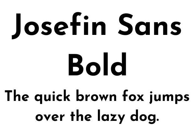 Josefin Sans Bold Canva font, Canva sans serif font