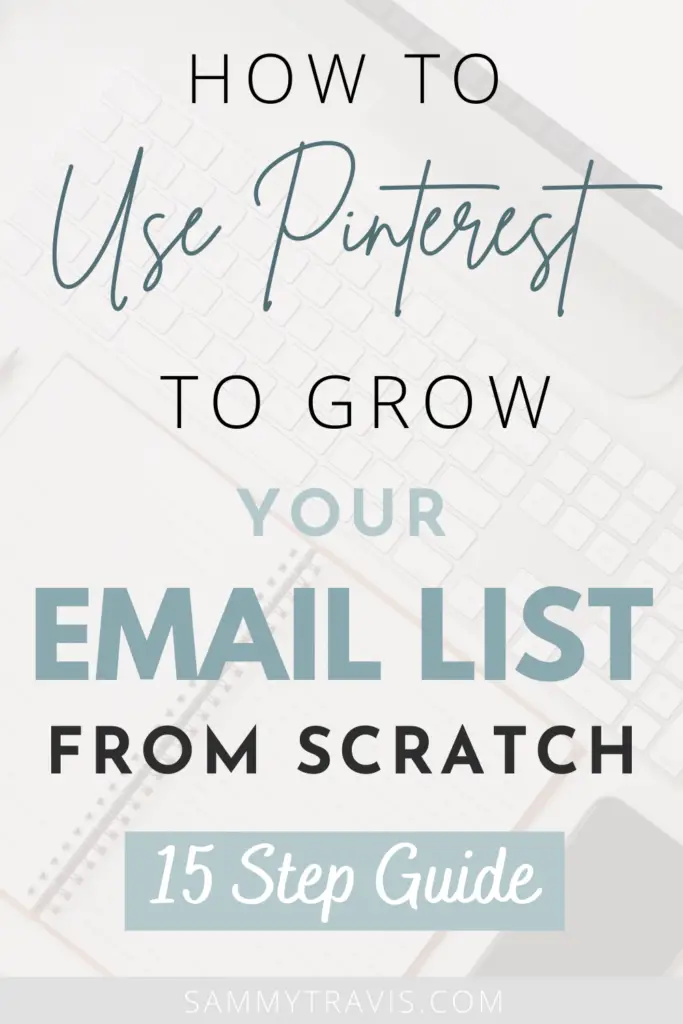 how to use pinterest to grow your email marketing newsletter