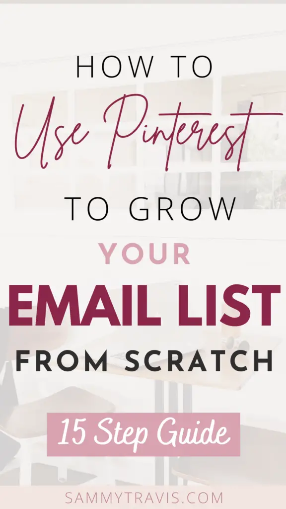 how to use pinterest for email marketing