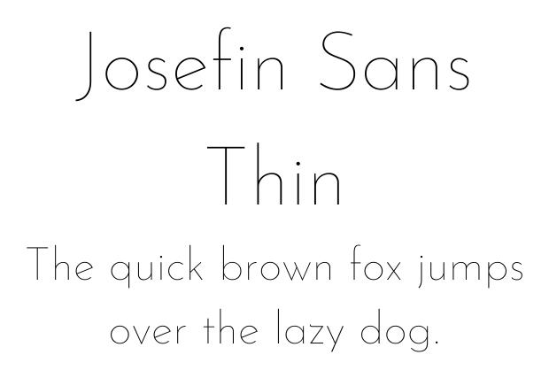 Josefin Sans Thin Canva font, Canva sans serif font