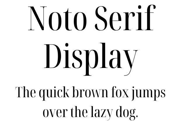 Noto Serif Display Canva font, Canva serif font