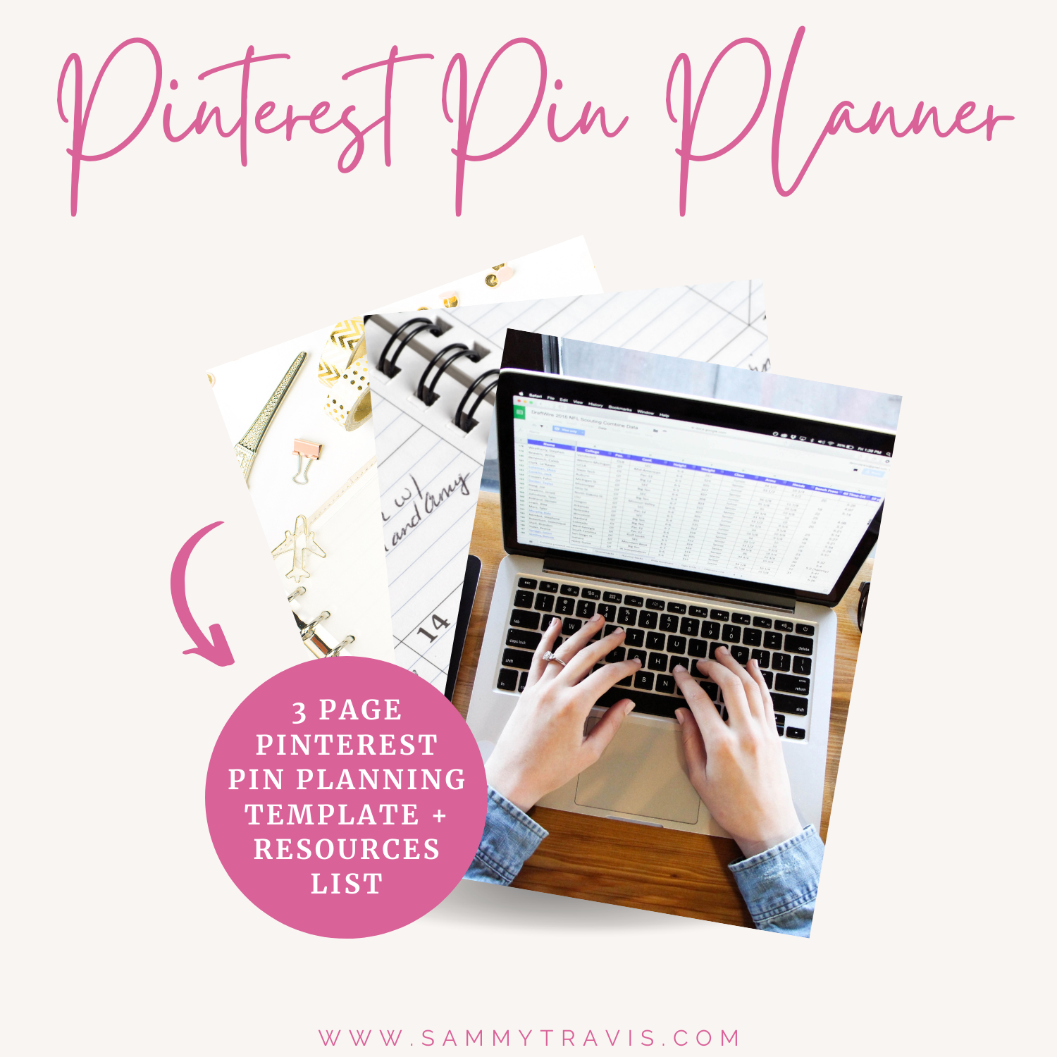 Pinterest pin planner, free download