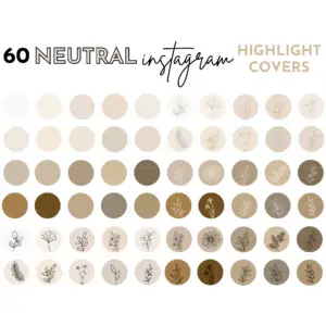 Minimal Neutral Instagram Highlight Covers, IG Covers, Custom Instagram Highlights, Editable Highlight Cover, Minimalist IG, Aesthetic Icon