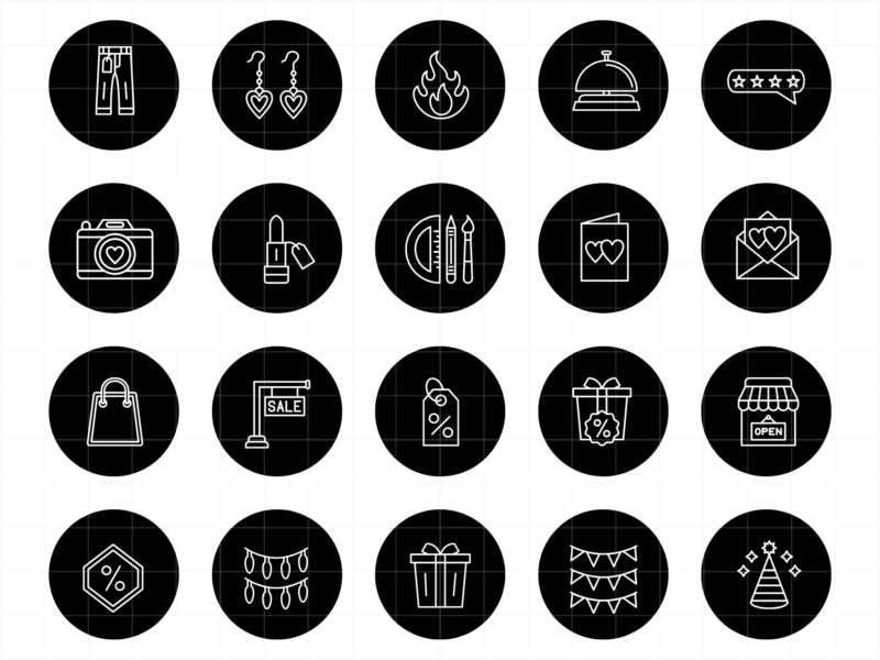 300+ Black and White Instagram Highlight Cover Icons - Samantha Anne ...