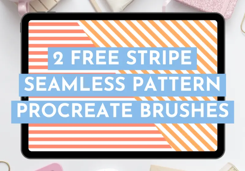 How to Make a Seamless Pattern Procreate Brush [Video]: Free Stripe Pattern Procreate Brushes