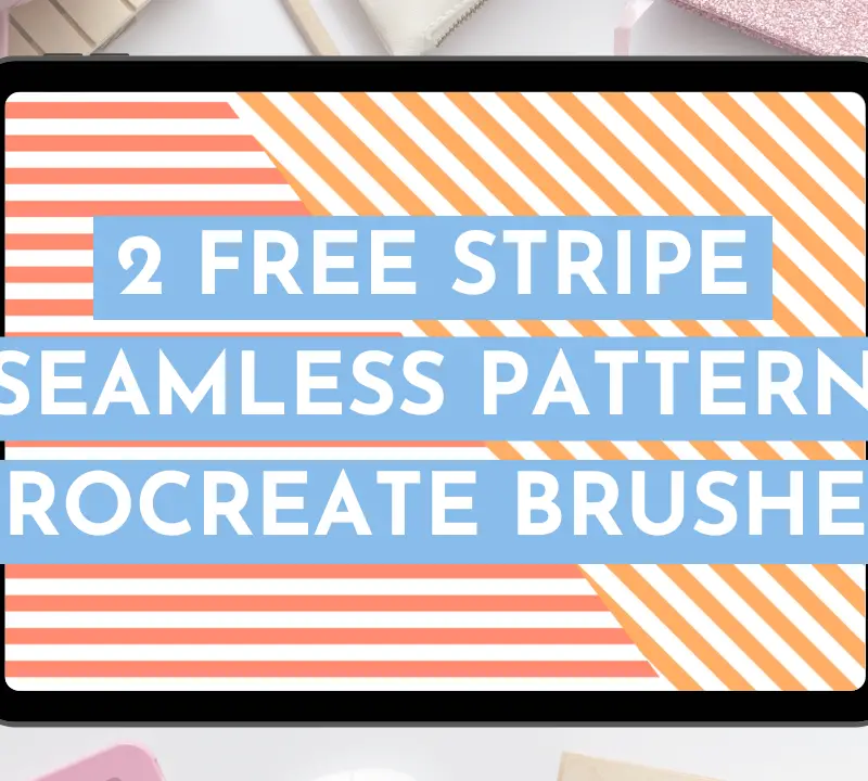 How to Make a Seamless Pattern Procreate Brush [Video]: Free Stripe Pattern Procreate Brushes