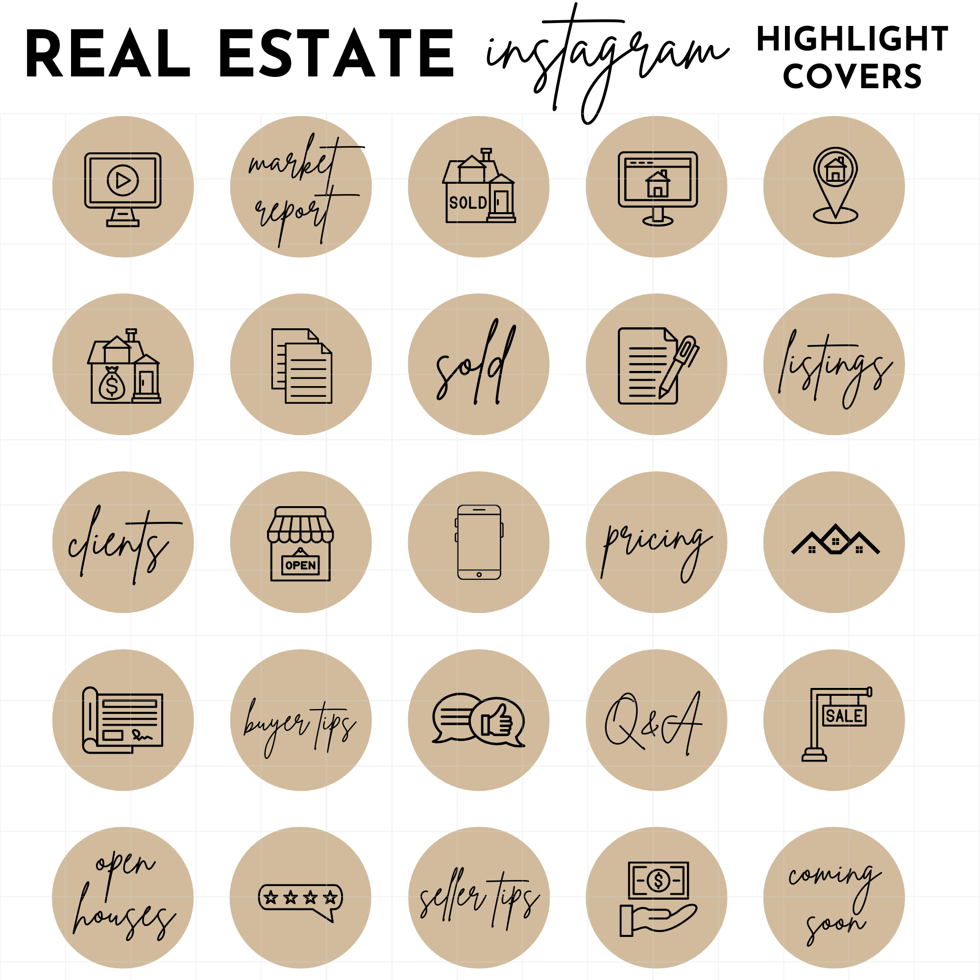 Biểu tượng Instagram Story Highlight màu nâu Bất động sản: Cùng tìm hiểu về các biểu tượng Instagram Story Highlight màu nâu Bất động sản hữu ích giúp bạn truyền tải thông tin một cách chuyên nghiệp và thu hút khách hàng trong lĩnh vực kinh doanh bất động sản.