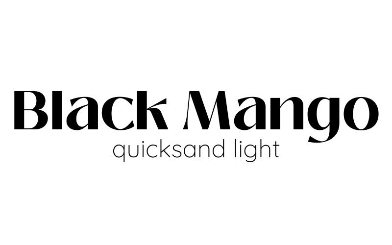 best canva font pairings, best canva font combinations, black mango and quicksand light