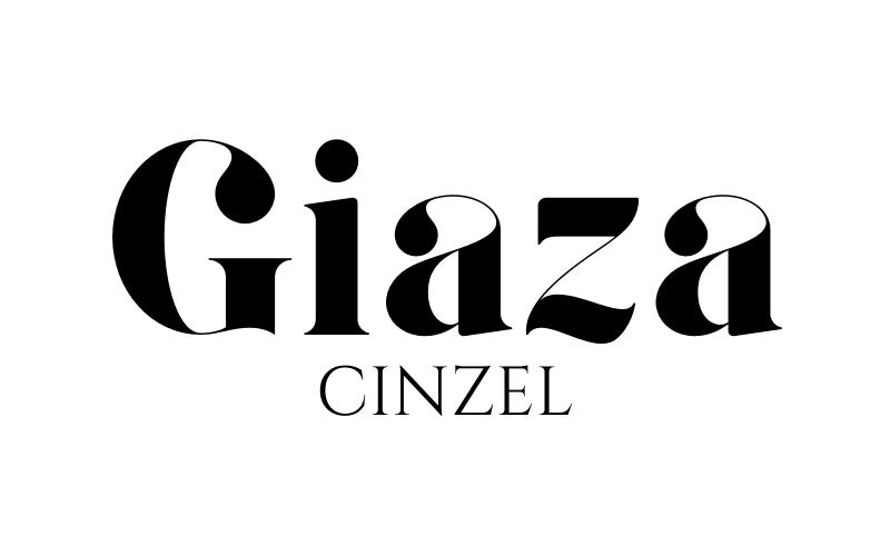 bet canva font pairings, giaza and cinzel