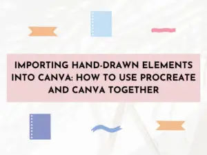 Using Procreate and Canva together, how to use Procreate and Canva, how to import Procreate drawings to Canva, how to import drawings to Canva, Procreate to Canva