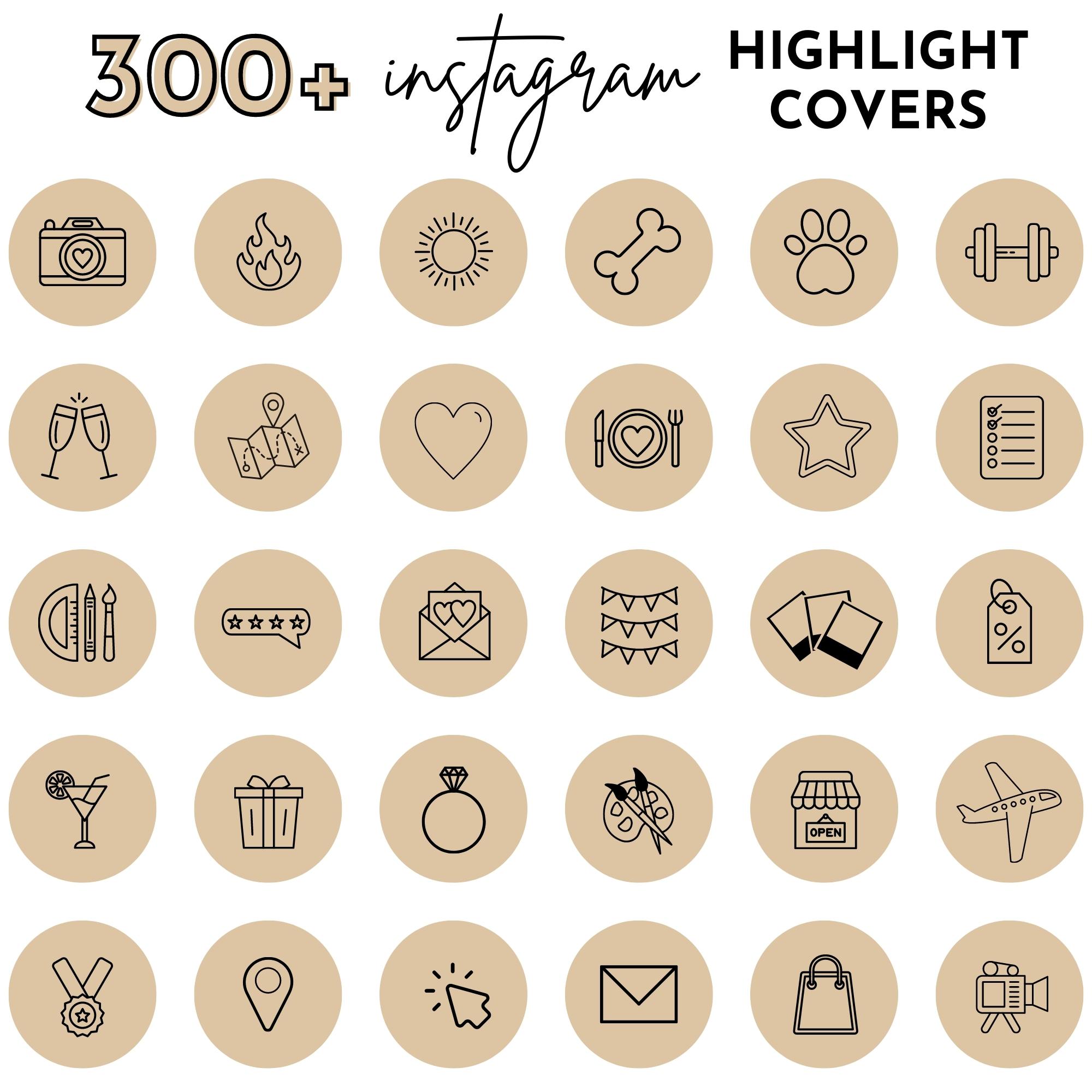300+ Instagram Highlight Cover Icons - Samantha Creative